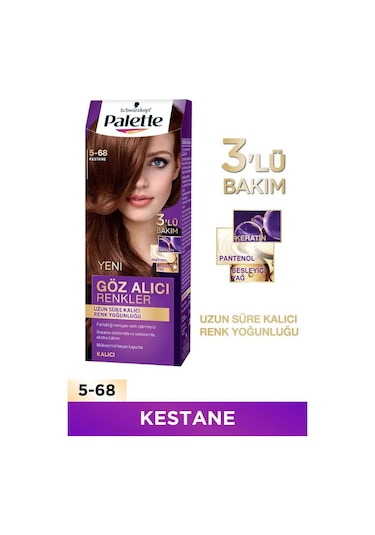 Palette Göz Alıcı Renkler 5 - 68 Kestane X 2 Adet