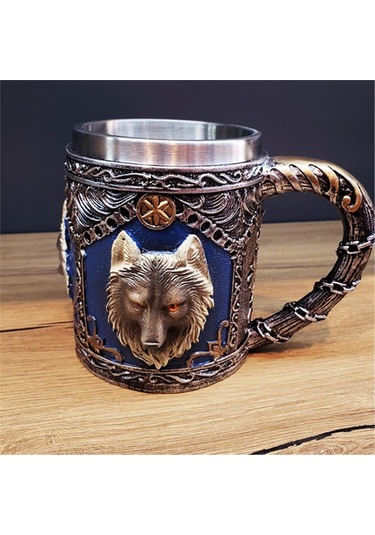 3d Kurt Tasarımlı Şık Kupa Bardak