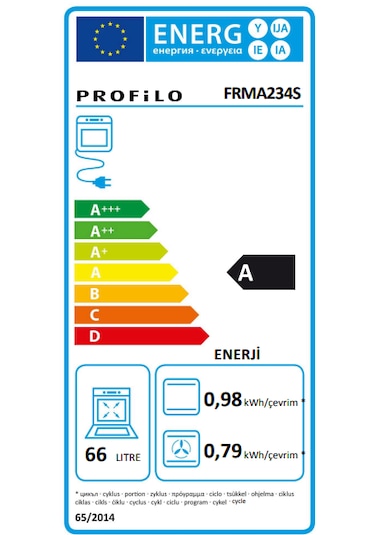 Profilo FRMA234S 66 L Ankastre Fırın