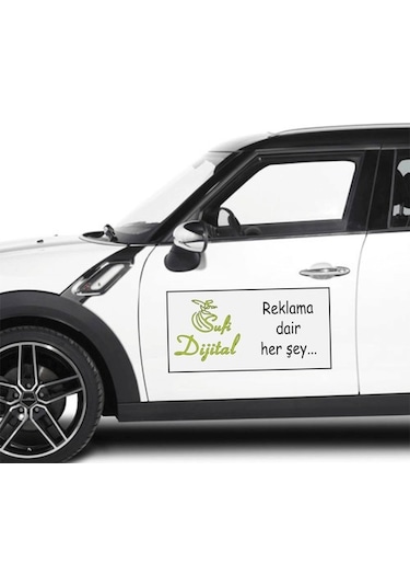 Araç Kapı Magneti Sök Tak Mıknatıslı Araba Reklam Magneti
