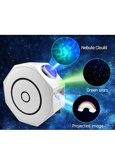 River World Gece Lambası Projektör Tasarımı Anason Model Bluetooth Özelliği Olan Çok Renkli