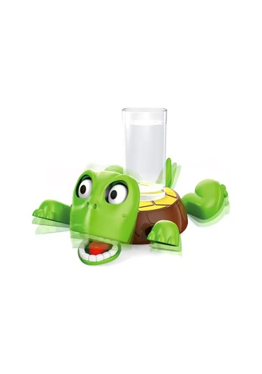 Dofolink Plastik Kap垫i Turtle Figürü - 3 Yaş Ve Üstü - 17.5x12.5x5 Cm - Kuru Mendil İle Temizlenir - Sarı Poşetli