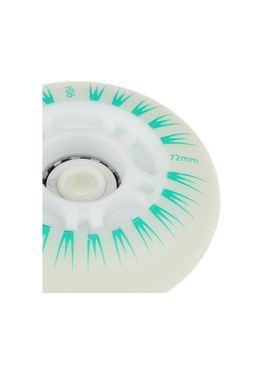 Suntek Paten Tekerlekleri Hokey Sıralı Flash Tekerlek 72mm-yeşil Yeşil