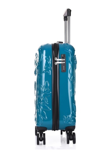 Ççs 5217 Kuru Kafa Polikarbon 3 Lü Valiz Seti-turkuaz Turkuaz