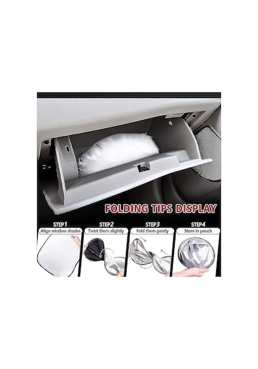 Araba Ön Cam Güneşliği, Ön Cam Güneşliği, Katlanabilir Kapak Güneşliği, Yansıtıcı Uv Toz Koruyucu, Araba Radyasyon Koruması Güneşliği Newway 150x70cm