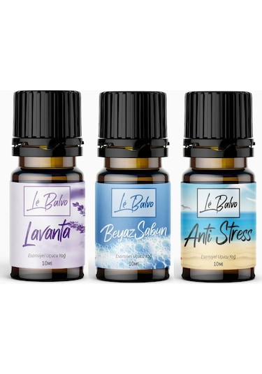Le Balvo Anti-Stres + Beyaz Sabun + Lavanta Uçucu Yağ 10 ML