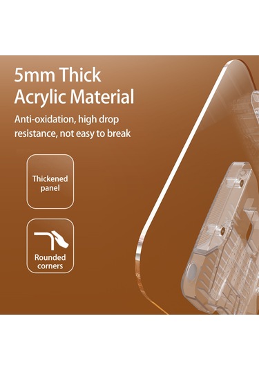 Symbee R23 Akrilik Okuma Tutucu - 13 Açı Ayarlı, 14-17.3 İnç Dizüstü/tablet Uyumlu, Taşınabilir Gümüş