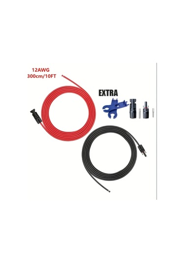 Xuweiwei 12-mc4-d-20ft 12awg 1015 Tek Hat Kesme Yarım Şerit Aksesuarlı 12mm Kalınlık 36v Altı Araç Elektroniği Ve Güç Dağıtım Seti