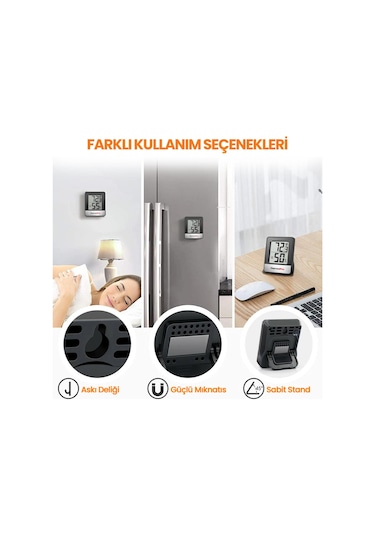 ThermoPro TP49B Mini Iç Mekan Dijital Sıcaklık ve Nem Ölçer Termometre