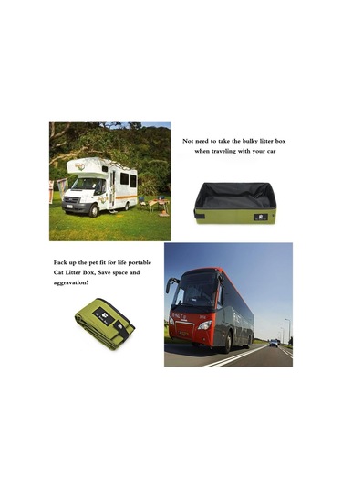 Seyahat Kedi Çöp Kutusu Katlanabilir Taşınabilir Kedi Tuvalet Katlanabilir Su Geçirmez Pet Kedi Banyo Basit Şık Kedi Çöp Tavası Kedi Ve Diğer Küçük Hayvan İçin Diğer