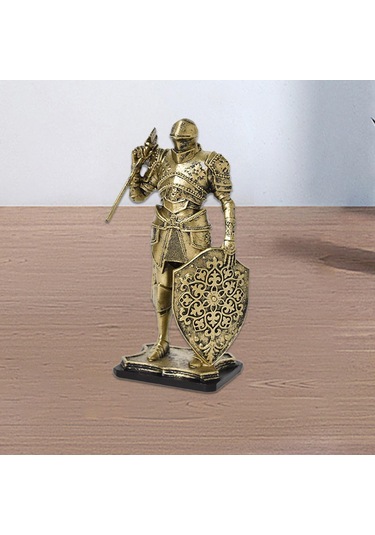 Suntek Şövalye Heykeli Hediye Koleksiyon Heykelciği Altın