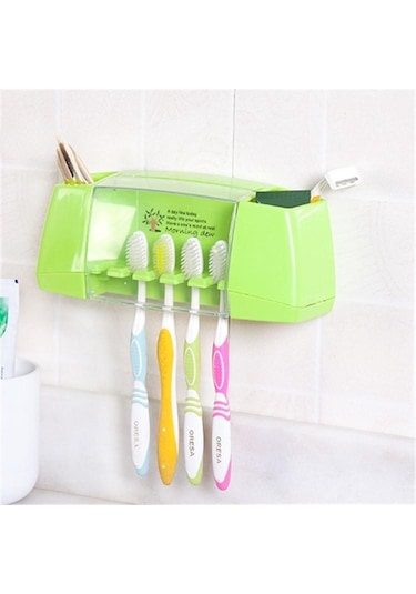 Mavi Banyo Aksesuarları Seti Diş Fırçası Tutucu Duvara Montaj Standı Diş Fırçası Tutucu Kanca Vantuz Banyo Araçları Diş Fırçası Rafı Mavi