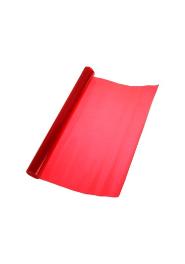 Koruyucu Dekorasyon Flash Point Araba Işık Membran /lamba Çıkartması, Boyut: 195cm X 30cm Kırmızı