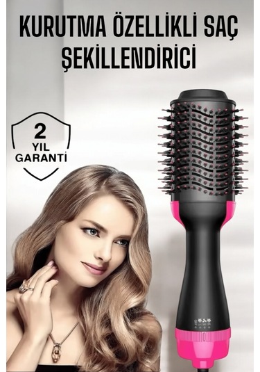 1200 Watt Gücünde, Negatif İyon Teknolojili, 3 Isı Kademeli Fön Tarağı