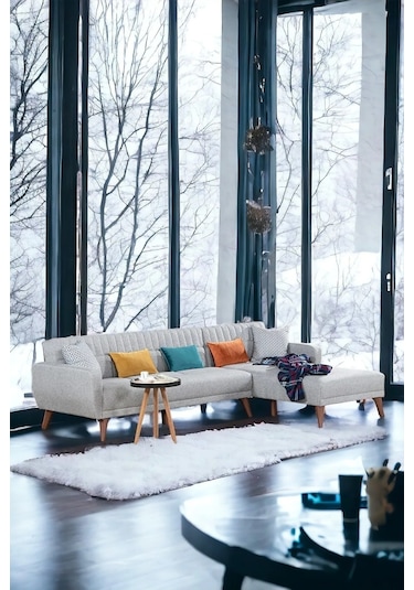 Beringen Köşe Koltuk - Gri