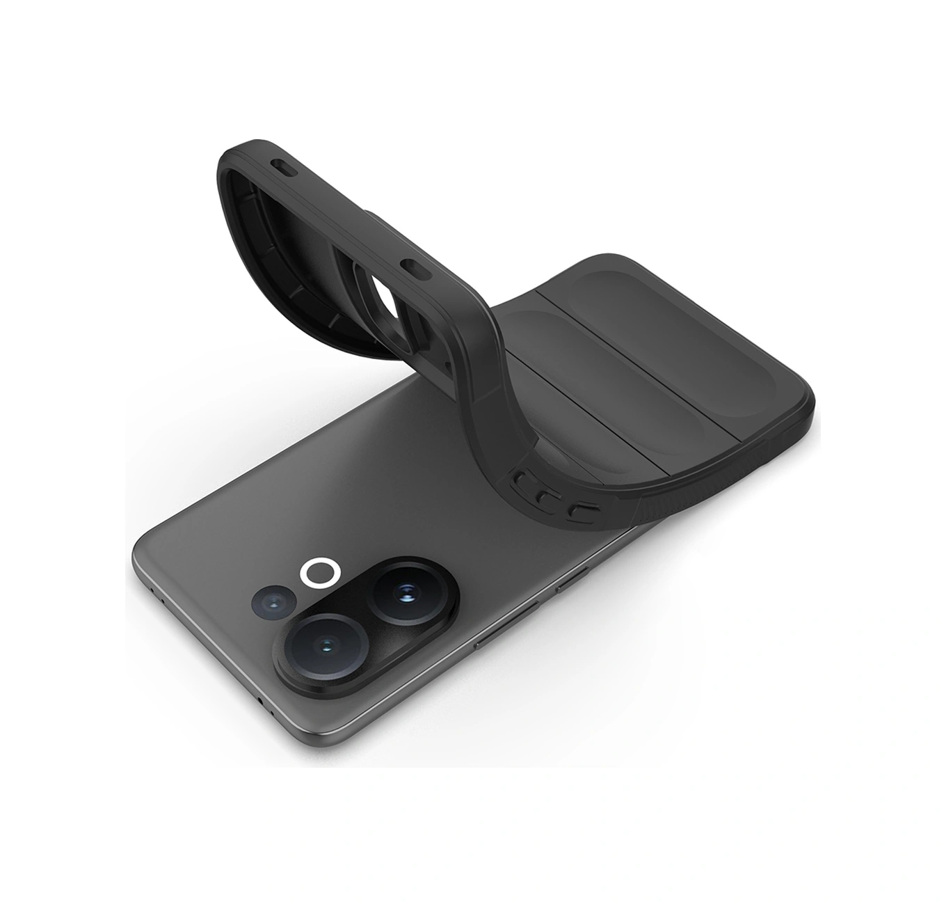 Vivo V60 5g Kılıf Düşmeye Karşı Dayanıklı Yumuşak Tpu Sağlam Telefon Arka Kapağı - Siyah Siyah