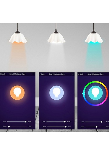 Qingmipy E27 Wifi Akıllı Ampul, Rgbcw Renk Ve Parlaklık Ayarlı, Alexa/google Home Ses Kontrolü, Smart Life Uygulaması İle Uzaktan Kontrol 10w-1000lm