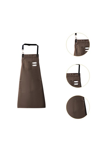 Homyl Şef Önlüğü Bahçe Ticari Mağaza Için Çok Amaçlı Kahverengi