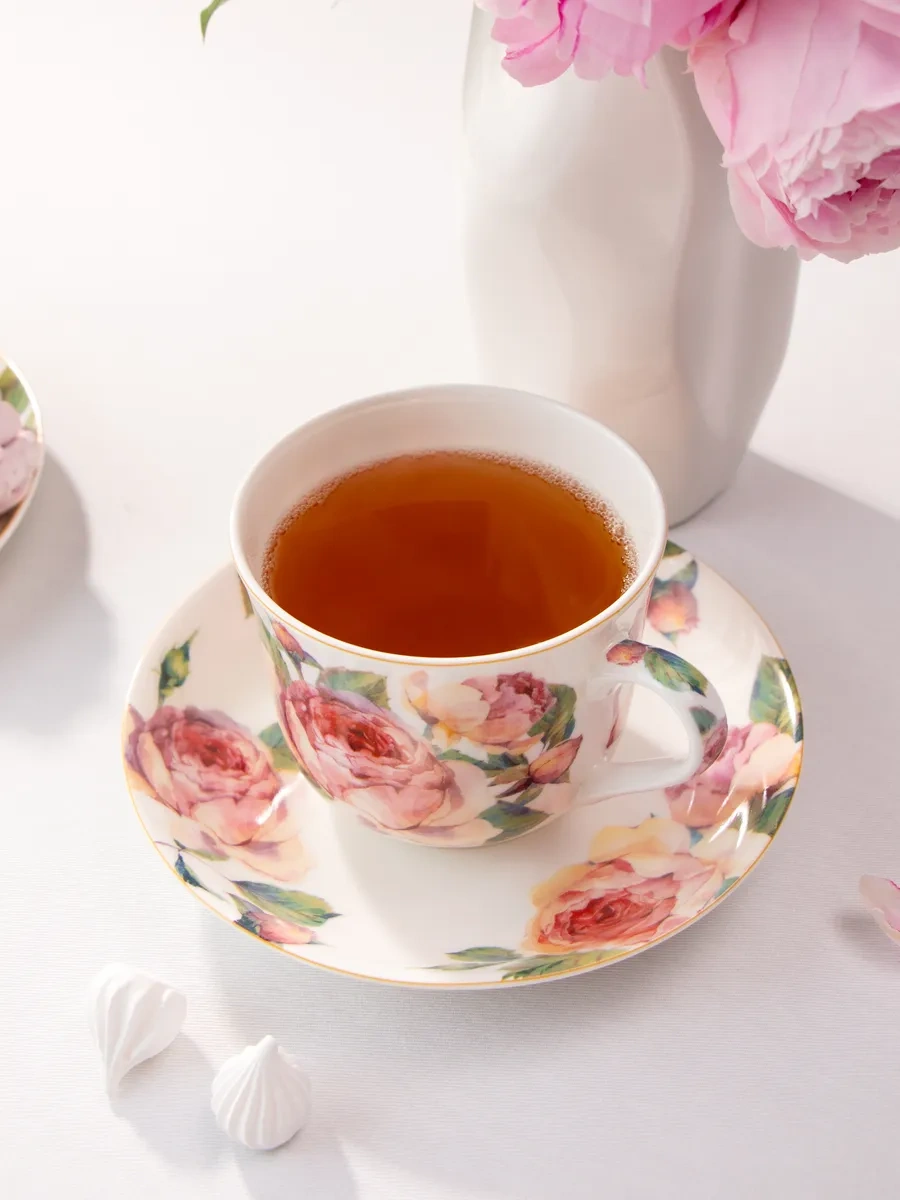 Lefard Hindistan Cevizi 500 Ml Hediyelik "vintage" Porselen Çay Takımı 181081991 Beyaz