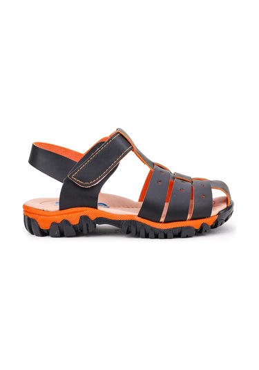 Kiko Kids Erkek Çocuk Sandalet Arz 2356 Siyah