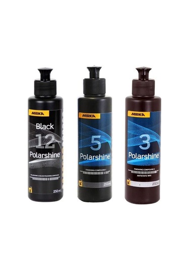 Mirka 12 Siyah İnce Pasta 5 Hare Giderici 3 Boya Koruyucu Wax 250 Ml