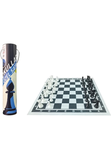 Okul Satranç Takımı 35x35 CM- Küçük Rulo - Ekonomik