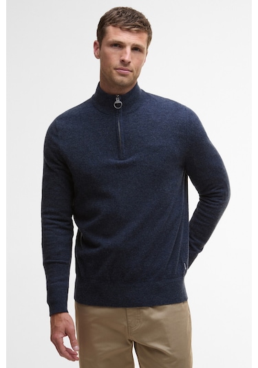 Barbour Waterbury Half Zip Kazak Ny91 Navy Lacivert