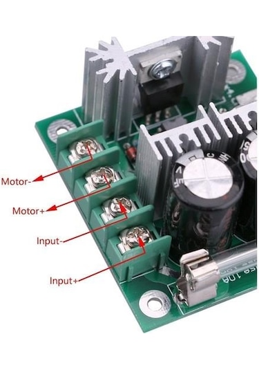 12-40v 10a Motor Hız Kontrol Sürücü Kartı - 400w