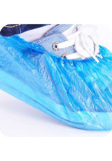 Xindoker 100 Adet Tek Kullandımcı Ayakkabı Ç套uğu - Su Geçirmez, Kaymazlı, Ev, Seyahat, Bahçe Kullanıma Uygun - Odanızın Temizliğini Sağlar Mavi