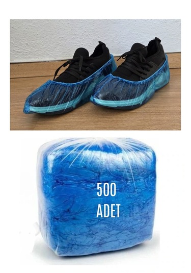 Geneloem Çift Lastikli Kalın Tip Galoş Mavi 500'lü