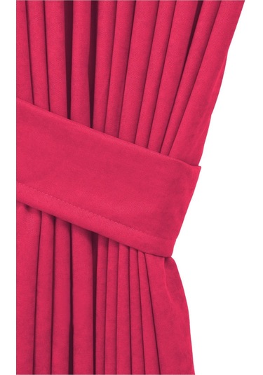 Cheap's Home Petek Dokulu Kadife Dokuma Seyrek 1 X 2 Pileli Fon Perde Fuşya