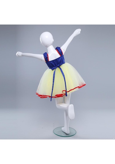 Bebek Bebek Kız Örgü Kolsuz Cadılar Bayramı Kostüm Cosplay Parti Elbise Kafa Bandı İle Mavi - Sarı