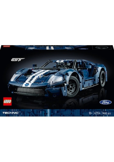LEGO® Technic 2022 Ford GT 42154 - Yetişkinler için Koleksiyonluk Yaratıcı Model Yapım Seti (1468 Parça)