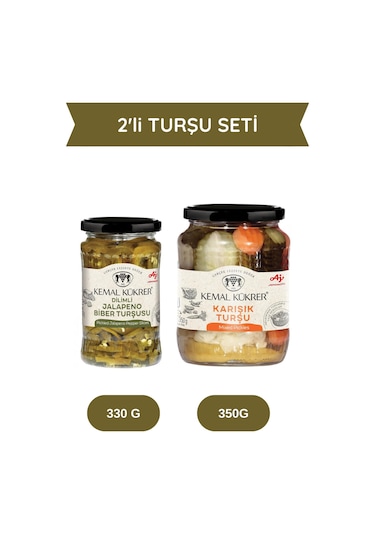 2'li Turşu Seti Jalapeno & Karışık Turşu