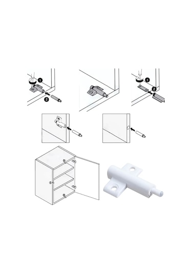 Expertland Mobilya İçin Amortisör Damper 2 Adet. 282993873 Beyaz