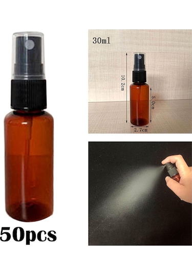 Suntek 50 Adet Sprey Şişe Plastik Mini Ev Kozmetik Şişe