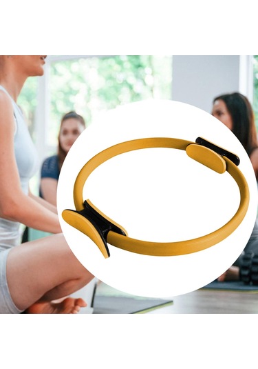 Suntek Pilates Ring Tonlama Uyluk Bacaklar Direnç Yoga Sarı Sarı