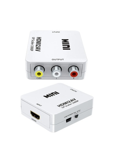Fully G-5370 Hdmı To Rca Mini Model 1920x1080 Plastik Kasa Çevirici Konvertör