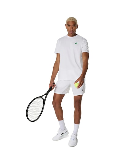 Asics Erkek Tişört Court Graphic Ss Top 2041a348-100 Beyaz