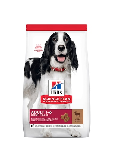 Hill's Kuzu Etli Orta Irk Yetişkin Köpek Maması 14 KG