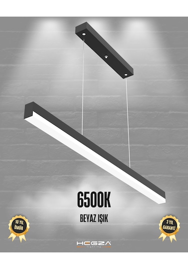 Magro 80cm Siyah Kasa, Beyaz Işık Modern Sarkıt Led Avize Siyah