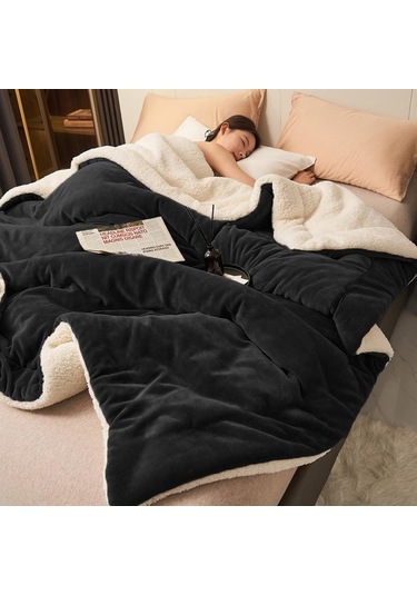 Mulberry Sherpa Polar Çift Taraflı Tek Kişilik Battaniye 160 x 220