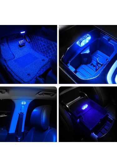 Springsun Usb Şarjlı Dokunmatik Araç İçi Led Okuma Lambası - Mini Rgb Aydınlatma