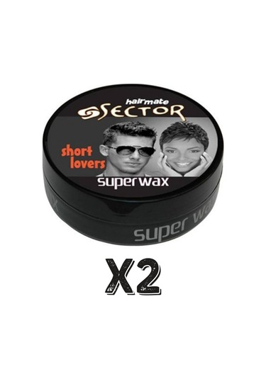 Sector Hairmate Superwax Islak Görünüm Siyah Wax 150 Ml 2 Adet