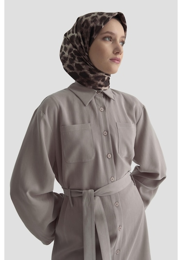 Armine Kemerli Lyocell Takım 25kd1104 Vizon Vizon