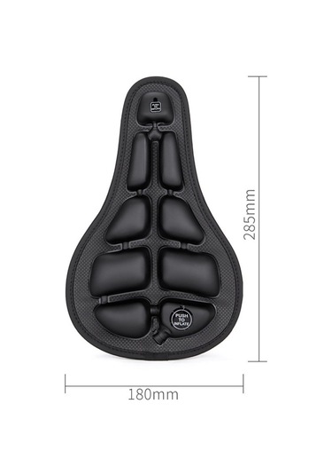 Jeemson Gewage Bisiklet Sele Kılıfı - Şok Emici, Su Geçirmez Ve Kaymaz Sürüş Konforu Siyah