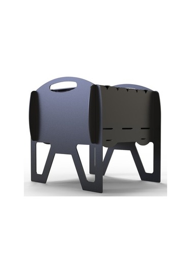 Mini Kamp Mangalı Portatif Taşınabilir Siyah
