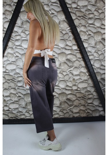 St.poll Unisex Baggy Şortolon Koyu Gri