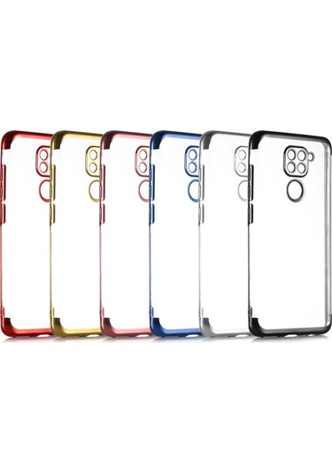 Xiaomi Redmi Note 9 Kılıf Zore Dört Köşeli Lazer Silikon Kılıf