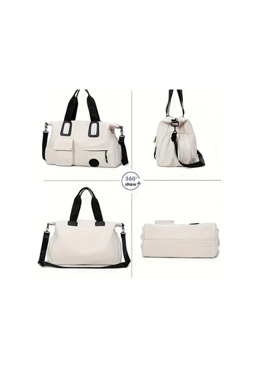 Sandwich Motion003 Kahverengi Renk, Kadın Erkek Uygun, Şık Seyahat Çantası, Çok Fonksiyonlu, Büyük Kapasiteli, İç Dış Cepli, Kahverengi